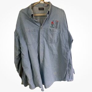 1996 KODAK EMBROIDERED OLYMPIC DENIM BOTTOM DOWN